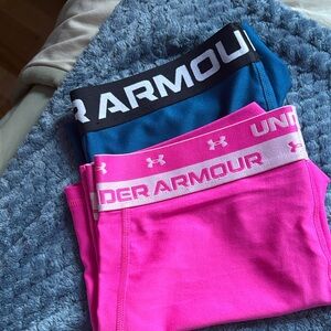 Under Armour Blue and Pink Shorts Duo